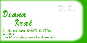 diana kral business card